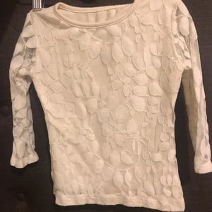 Persnickety lace long sleeve layering top 2T